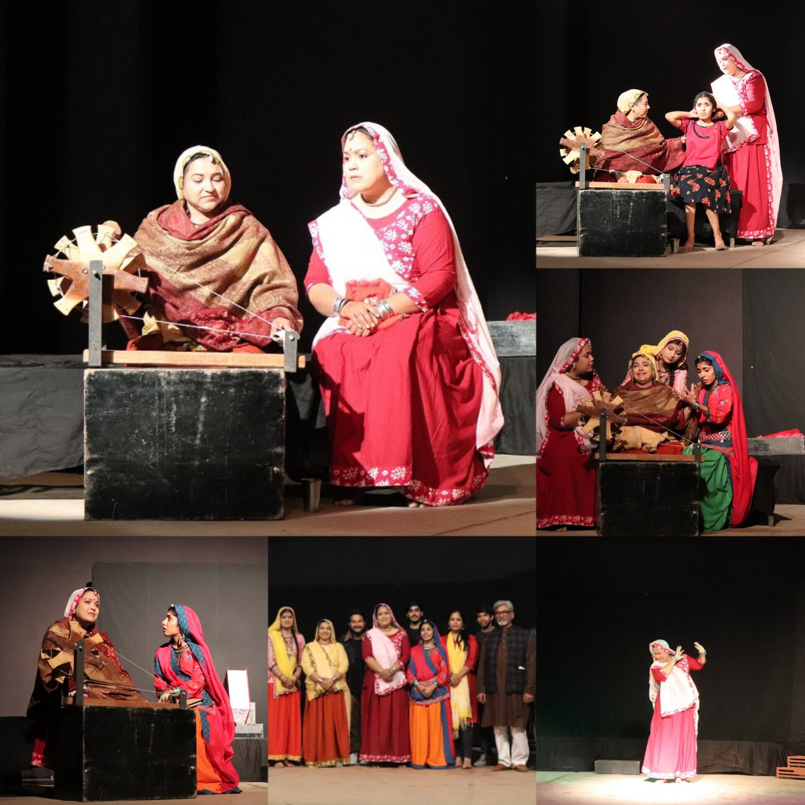 उदयपुर की टीम नाट्यांश के नाटक ‘दुल्हन एक पहाड़ की’ का राजस्थानी नाट्य समारोह’ में मंचन