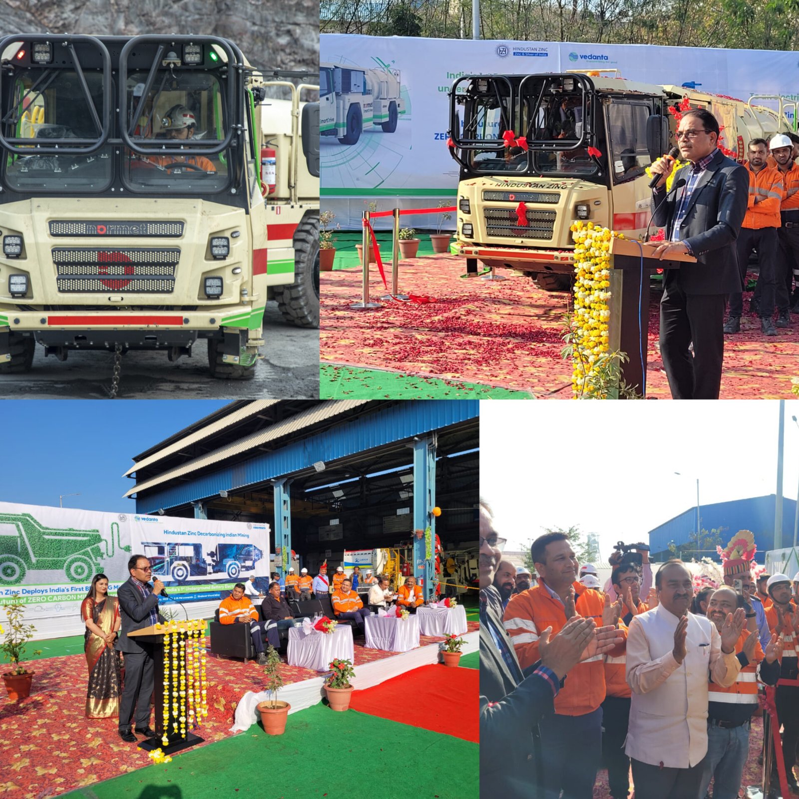 देश में पहली बार हिंदुस्तान जिंक द्वारा भूमिगत खनन में बैटरी से चलने वाले वाहन का उपयोग
